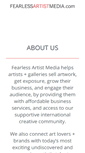 Mobile Screenshot of fearlessartistmedia.com