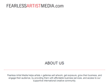 Tablet Screenshot of fearlessartistmedia.com